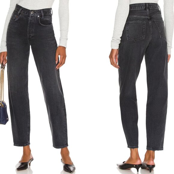 Agolde High Rise Tapered Baggy Jeans in Shambles 28 - Picture 1 of 11